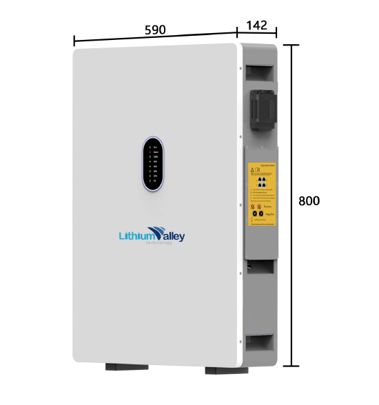 Lithium Valley 10.24kwh Wall Mount Battery, 51.2V, 200AH