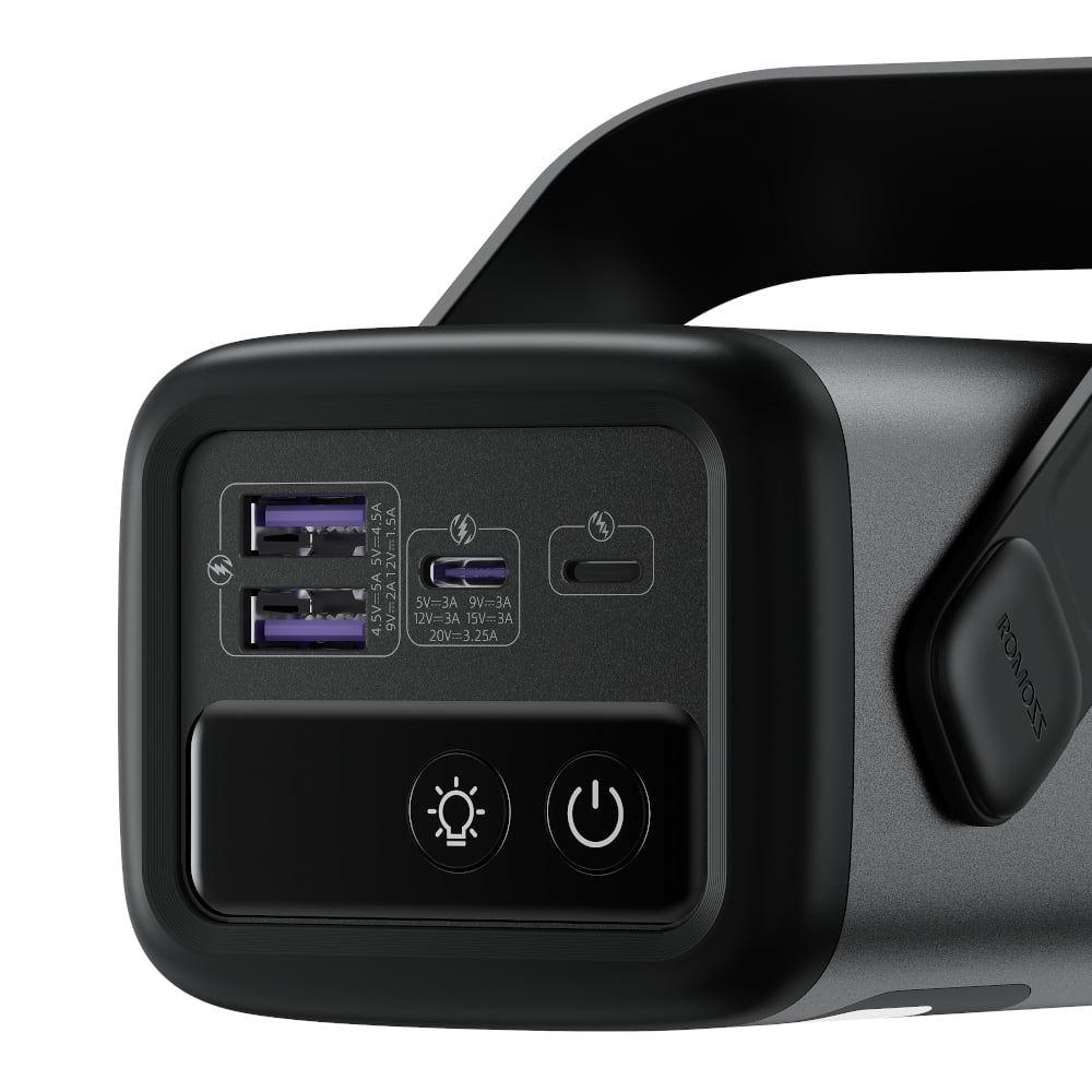 Romoss PMT40 EZCarry Pro 40000mAh 65W Fast Charge Power Bank – Black