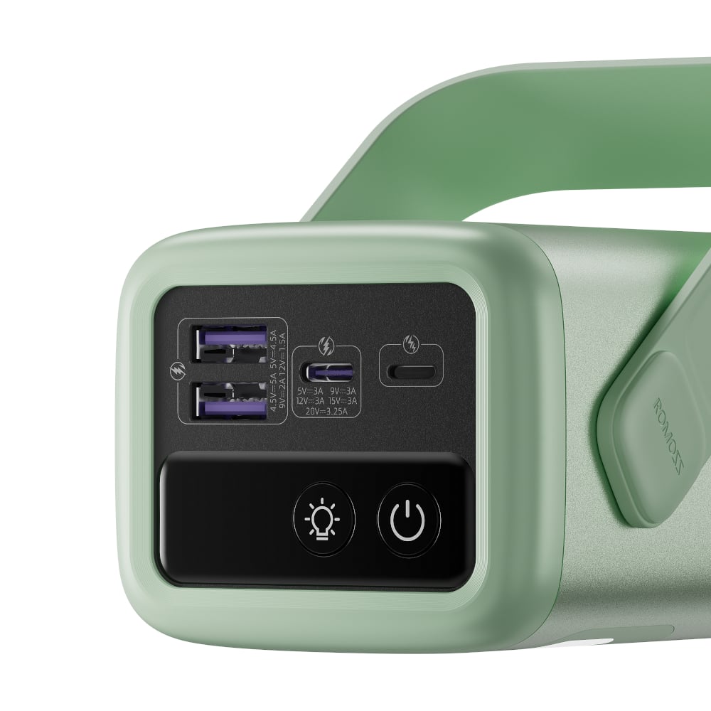 Romoss PMT40 EZCarry Pro 40000mAh 65W Fast Charge Power Bank – Green