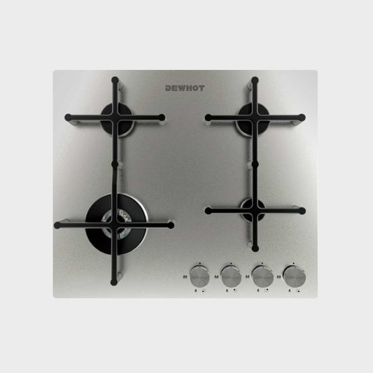 Dewhot 4 Burner Hob Slimline Stainless Steel