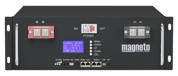 Magneto Lithium-LiFePo4 Rack Mount 48V5.1KWh
