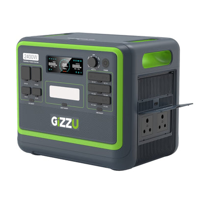 Gizzu Hero Pro 2048WH/2400W UPS Fast Charge LIFEPO4 Portable Power Station