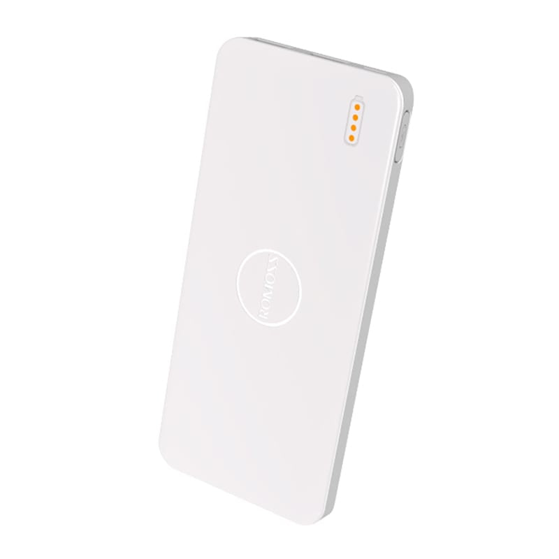 Romoss Pulse 10 10000mAh Input: Micro USB 5V 2.1A|Output: 1 x USB 5V 2.1A|1 x USB 5V 1A Power Bank - White